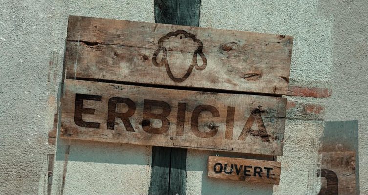 Pancarte magasin erbicia ouvert