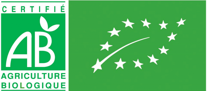 Logo AB et eurofeuille pour désigner une agriculture et des produits biologique